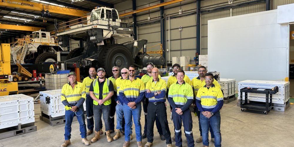 Fortescue welcomes the arrival of Australia’s first prototype battery system designed for a zero emission battery electric mining haul truck
